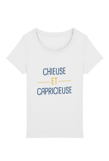 Grossiste Kapsul - T-shirt adulte Femme - Chieuse et capricieuse