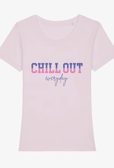 Grossiste Kapsul - T-shirt adulte Femme - Chill Out everyday