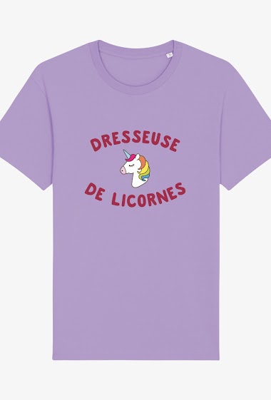 Wholesaler Kapsul - T-shirt  adulte Femme - Dresseuse de licorne