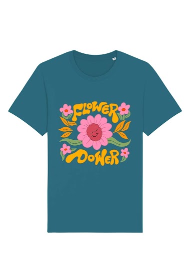 Großhändler Kapsul - T-shirt adulte Femme - Flower power