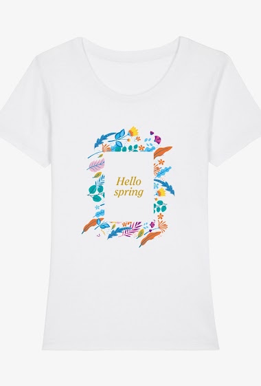 Grossiste Kapsul - T-shirt  adulte Femme - Hello Spring