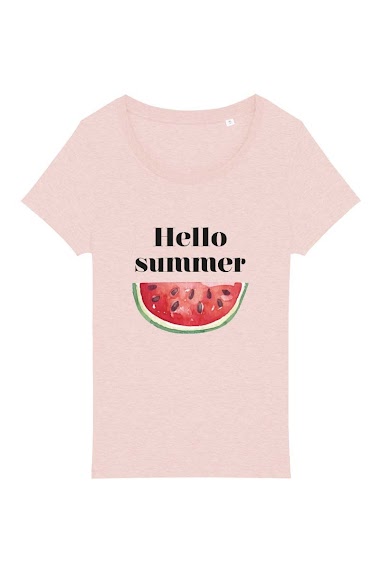 Grossiste Kapsul - T-shirt adulte Femme - Hello Summer