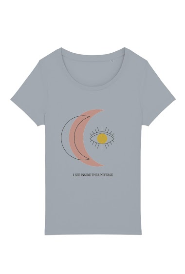 Großhändler Kapsul - T-shirt  adulte Femme -I see Inside the universe