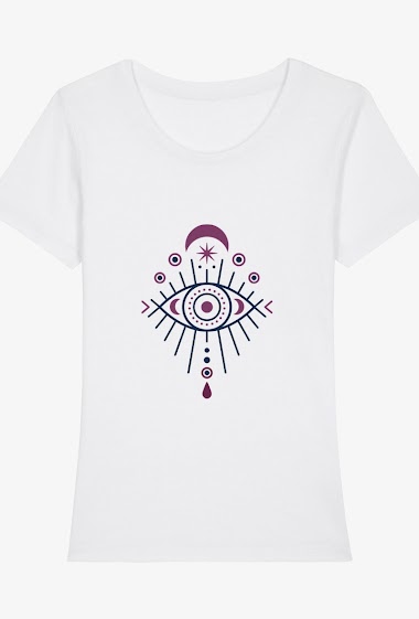 Wholesaler Kapsul - T-shirt  adulte Femme  - Œil cosmique
