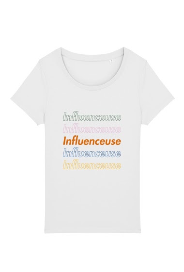 Grossiste Kapsul - T-shirt adulte Femme - Infleuenceuse