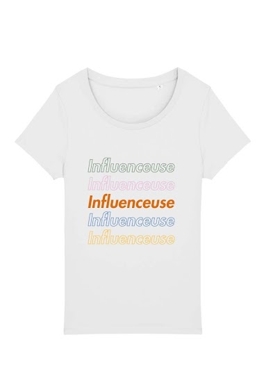 Grossiste Kapsul - T-shirt adulte Femme - Influenceuse