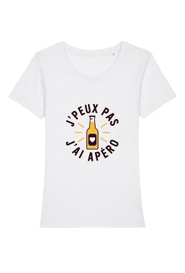 Wholesaler Kapsul - T-shirt adulte Femme - J'peux pas j'ai apéro