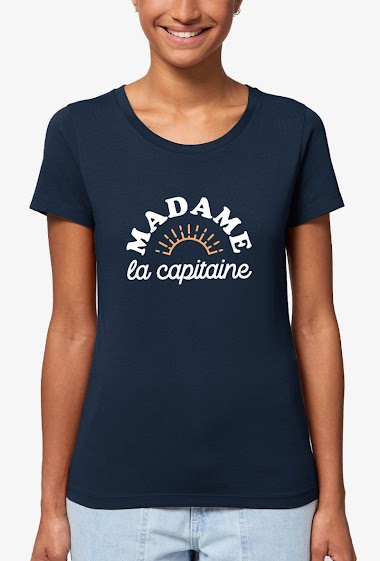 Wholesaler Kapsul - T-shirt  adulte Femme - Madame la capitaine