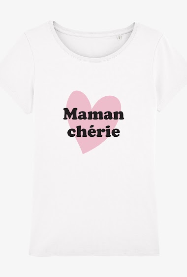Großhändler Kapsul - T-shirt adulte Femme - Maman chérie