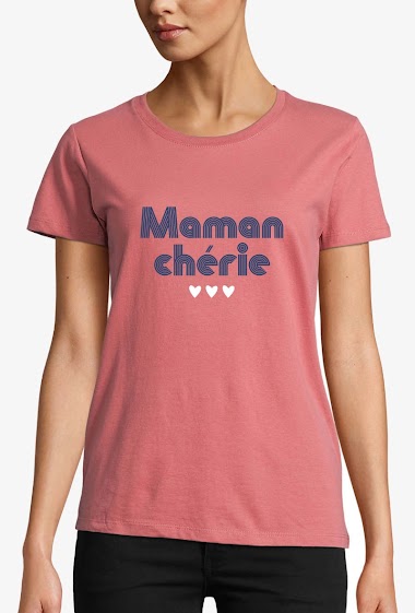 Großhändler Kapsul - T-shirt  adulte Femme - Maman chérie