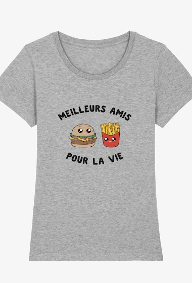 Wholesaler Kapsul - T-shirt  adulte Femme  - Meilleurs amis pour la vie