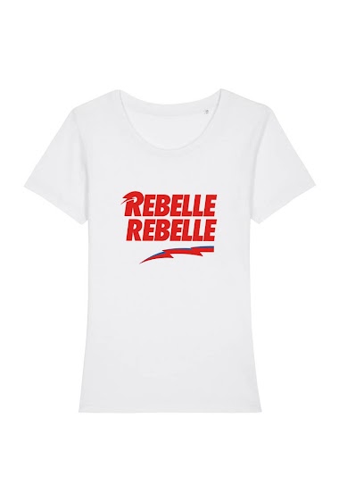 Wholesaler Kapsul - T-shirt  adulte Femme -  REBELLE REBELLE ECLAIR