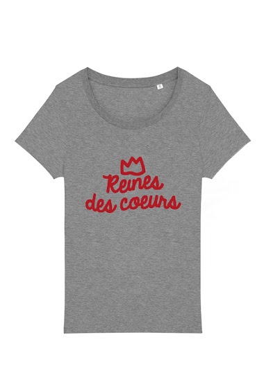 Grossiste Kapsul - T-shirt adulte Femme - Reine des cœurs