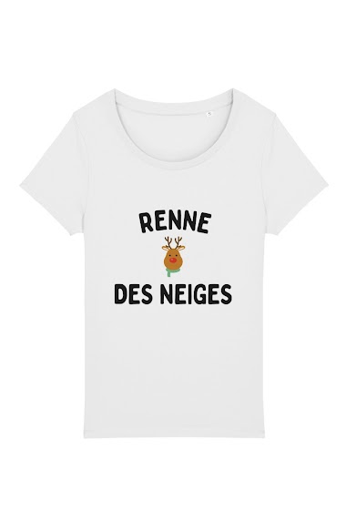 Wholesaler Kapsul - T-shirt adulte Femme - Renne des neiges