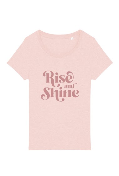 Grossiste Kapsul - T-shirt adulte Femme -  Rise & Shine