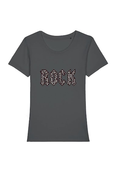 Wholesaler Kapsul - T-shirt adulte Femme -  ROCK LEOPARD