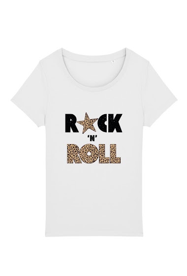 Großhändler Kapsul - T-shirt adulte Femme - Rock n Roll