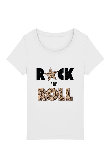 Großhändler Kapsul - T-shirt adulte Femme - Rock n roll