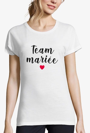 Grossiste Kapsul - T-shirt  adulte Femme - Team Mariée