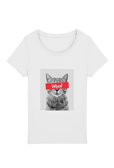 Großhändler Kapsul - T-shirt adulte Femme - Woof