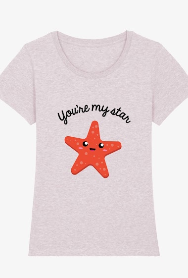 Grossiste Kapsul - T-shirt  adulte Femme - You're my star