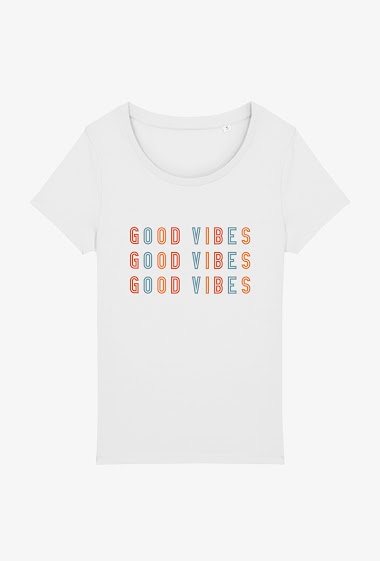 Grossiste Kapsul - T-shirt Adulte - Good vibes..