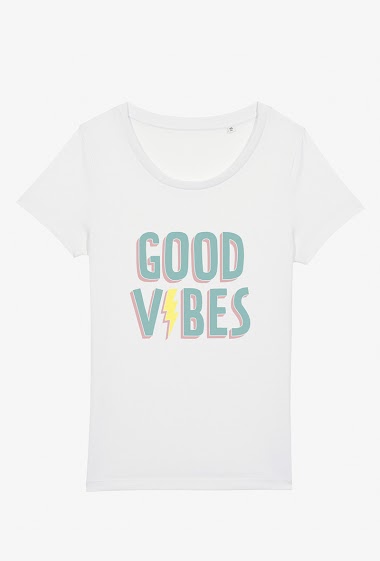 Grossiste Kapsul - T-shirt adulte - Good vibes..