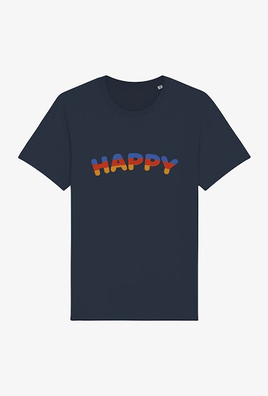 Großhändler Kapsul - T-shirt Adulte - Happy