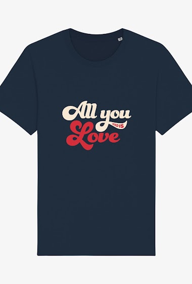 Großhändler Kapsul - T-shirt adulte Homme - All you need is love