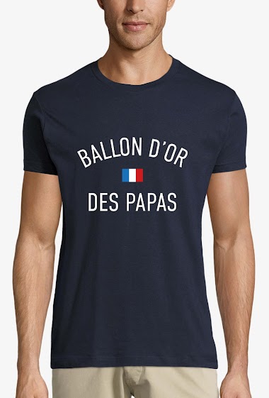 Grossiste Kapsul - T-shirt  adulte Homme - Ballon d'or des papas