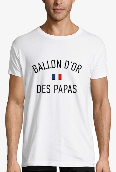 Großhändler Kapsul - T-shirt  adulte Homme - Ballon d'or des papas