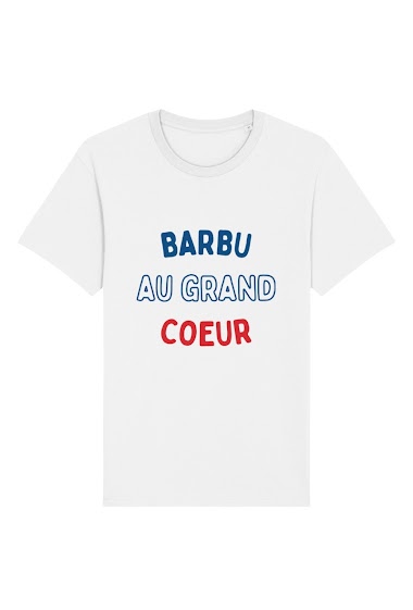 Mayorista Kapsul - T-shirt adulte Homme - Barbu au Grand cœur