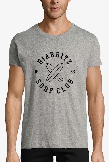 Grossiste Kapsul - T-shirt  adulte Homme - Biarrtiz surf club