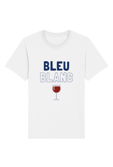 Wholesaler Kapsul - T-shirt adulte Homme - Bleu blanc Rouge