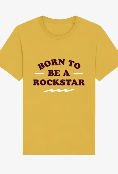 Großhändler Kapsul - T-shirt adulte Homme - Born to be a rockstar