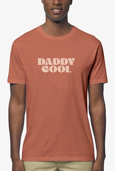 Grossiste Kapsul - T-shirt  adulte Homme - Daddy cool brique
