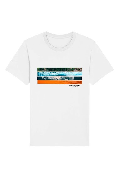 Großhändler Kapsul - T-shirt adulte Homme - Discover earth