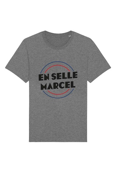 Großhändler Kapsul - T-shirt adulte Homme - En selle Marcel