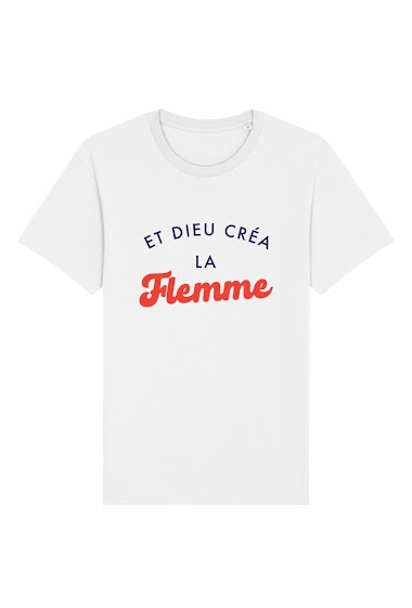 Großhändler Kapsul - T-shirt adulte Homme - Et dieu créa la flemme