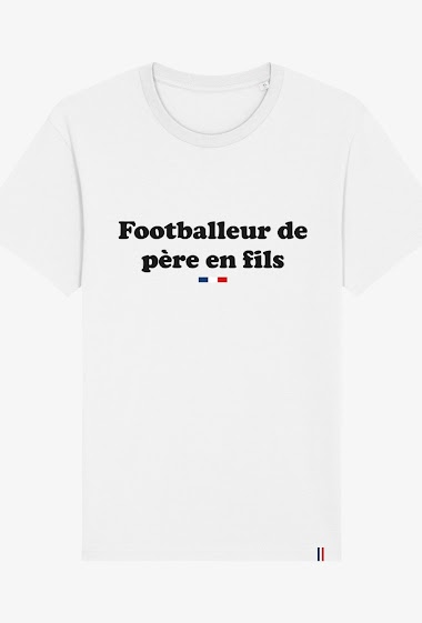 Großhändler Kapsul - T-shirt adulte Homme - Footballeur de père en fils