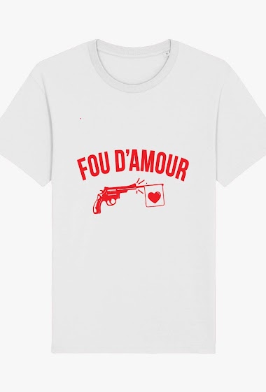 Mayorista Kapsul - T-shirt adulte Homme - Fou d'amour