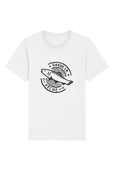 Großhändler Kapsul - T-shirt adulte Homme - Garde la pêche