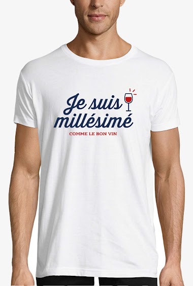 Grossiste Kapsul - T-shirt adulte Homme - Je suis millésimé