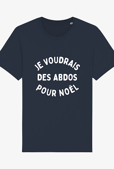Grossiste Kapsul - T-shirt adulte Homme - Je voudrais des abdos pour Noël
