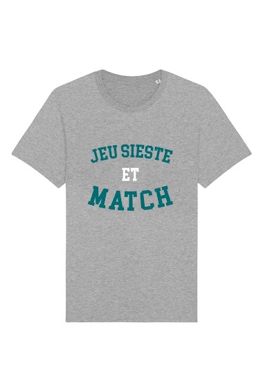 Grossiste Kapsul - T-shirt adulte Homme -  Jeu Sieste et Match