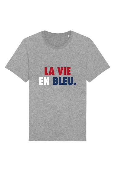 Großhändler Kapsul - T-shirt adulte Homme - La vie en bleu..