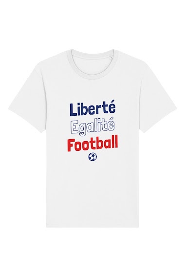 Großhändler Kapsul - T-shirt adulte homme  - Liberté égalité Football