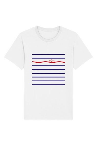 Wholesaler Kapsul - T-shirt adulte Homme - MARINIEREBATEAU