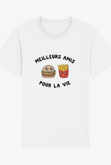Wholesaler Kapsul - T-shirt  adulte Homme  - Meilleurs amis pour la vie