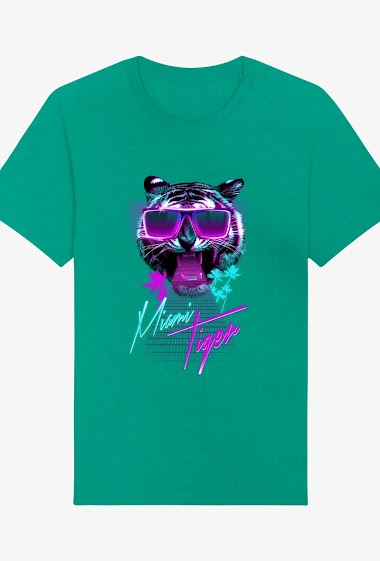 Grossiste Kapsul - T-shirt  adulte Homme - Miami Tiger